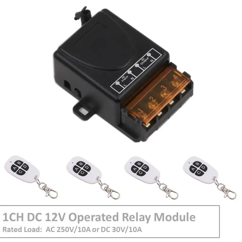 433MHz Wireless Universal Remote Control AC220V 30A 1CH rf Relay Receiver and Transmitter for LED light/Motor/Pump/Farm/Wireless
433MHz Wireless Universal Remote Control AC220V 30A 1CH rf Relay Receiver and Transmitter for LED light/Motor/Pump/Farm/Wireless