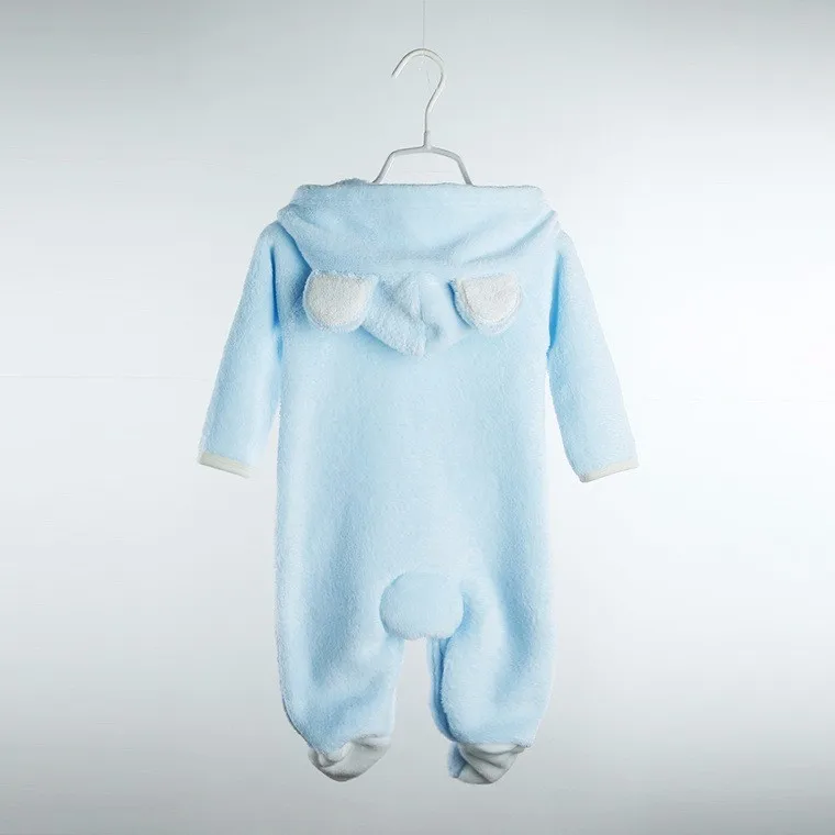 Комбинезон для новорожденных зимний костюм маленьких мальчиков теплая флисовая