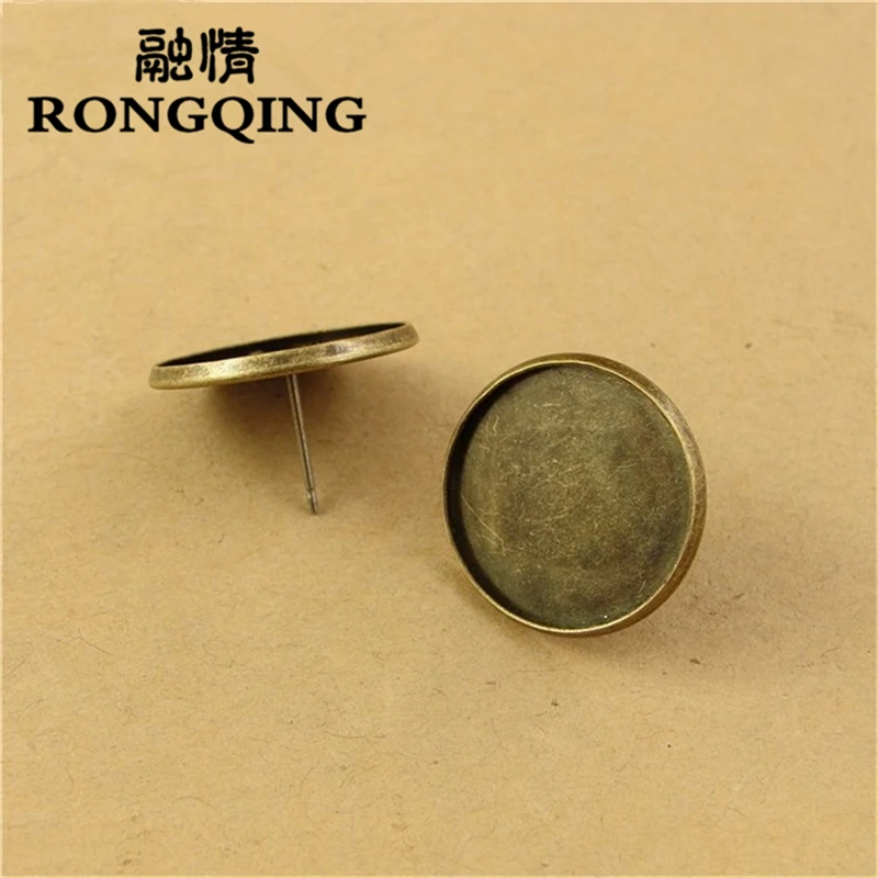 RONGQING 40pcs/lot 18MM Earrings Cabochon Base DIY Accessories Wholesale Jewelry Supply
RONGQING 40pcs/lot 18MM Earrings Cabochon Base DIY Accessories Wholesale Jewelry Supply