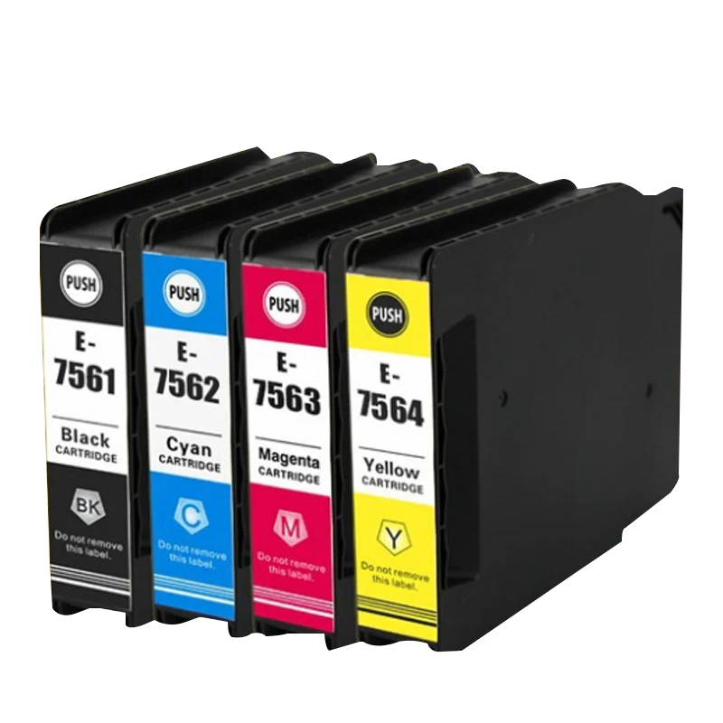 4PCS T7561 T7562 T7563 T7564 ink cartridges for epson workforce pro WF-8090 DW printers
4PCS T7561 T7562 T7563 T7564 ink cartridges for epson workforce pro WF-8090 DW printers