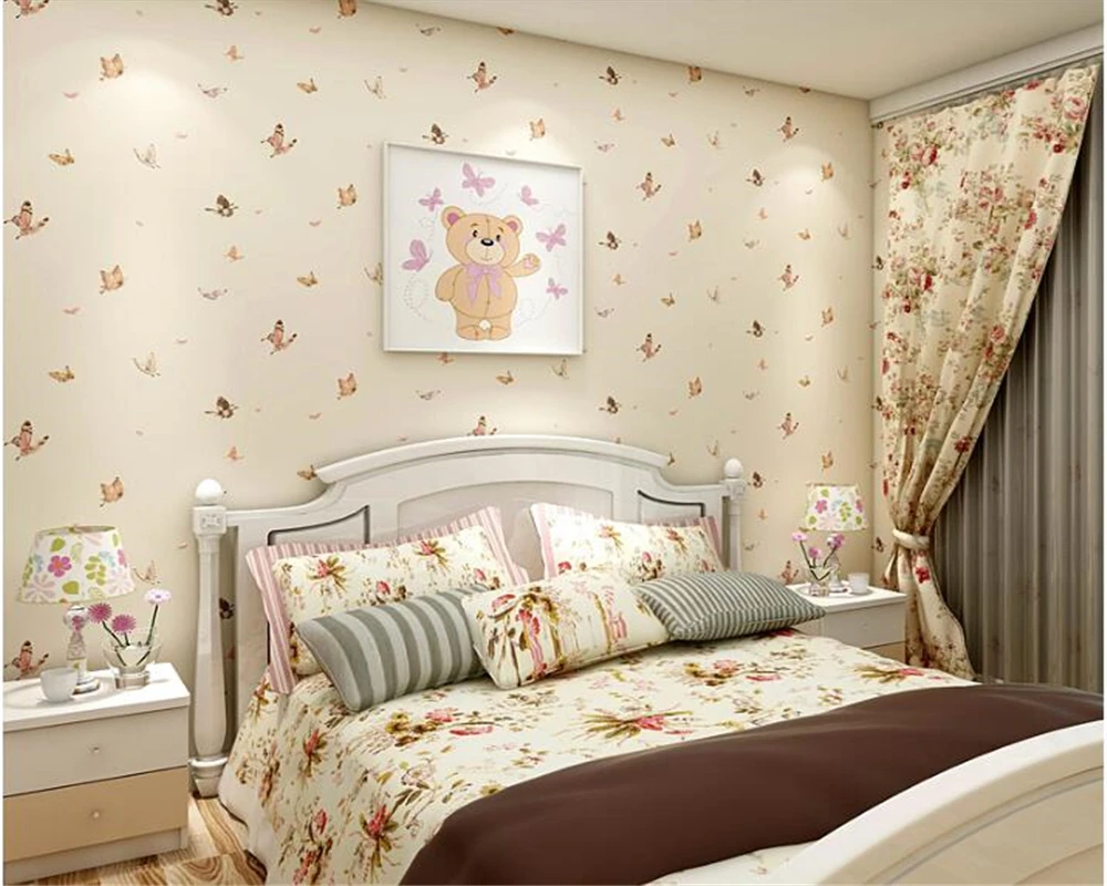 beibehang Children's wallpaper girl bedroom cute Environment-friendly nonwoven blue sky white cloud butterfly wall paper behang
beibehang Children's wallpaper girl bedroom cute Environment-friendly nonwoven blue sky white cloud butterfly wall paper behang