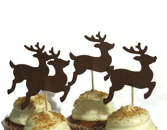 Leaping Reindeer Christmas cupcake toppers Food Picks toothpicks wedding bachelorette bridal shower party decorations
Leaping Reindeer Christmas cupcake toppers Food Picks toothpicks wedding bachelorette bridal shower party decorations