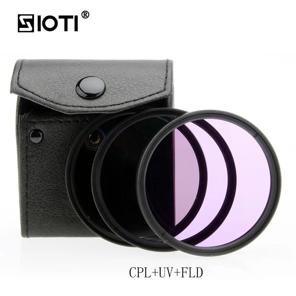SIOTI 30/37/46/49/52/55/58/62/67/72/77/82 UV+CPL+FLD Camera Lens Filter Kit with Case for Canon for Nikon Digital Camera Lens
SIOTI 30/37/46/49/52/55/58/62/67/72/77/82 UV+CPL+FLD Camera Lens Filter Kit with Case for Canon for Nikon Digital Camera Lens
