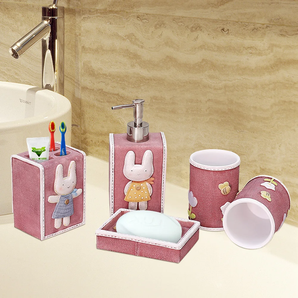 Creative resin bathroom five-piece wash set home couple toothbrush cup Hotel bathroom toiletries LO881055
Creative resin bathroom five-piece wash set home couple toothbrush cup Hotel bathroom toiletries LO881055