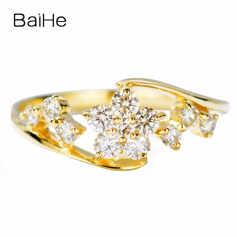 BAIHE Solid 14K Yellow Gold 0.40ct H/SI Natural Diamonds Engagement Women Trendy Fine Jewelry Gift Beautiful diamond flower Ring
BAIHE Solid 14K Yellow Gold 0.40ct H/SI Natural Diamonds Engagement Women Trendy Fine Jewelry Gift Beautiful diamond flower Ring