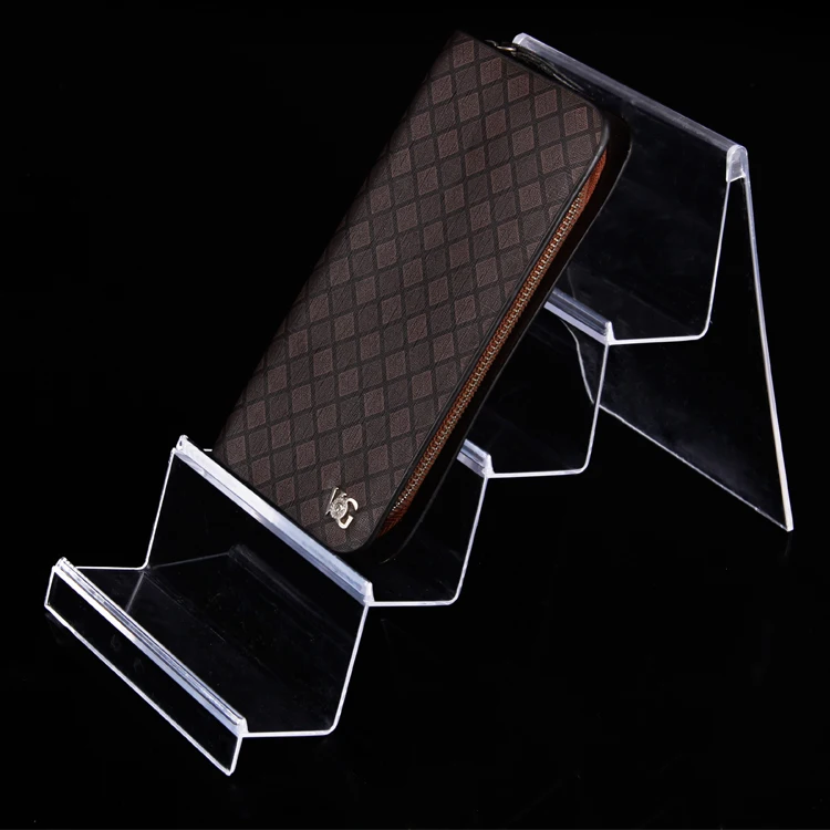 

Wholesale 3pcs Plastic Multifunctional Clear View Wallet Phone Display Stand Card Holder Rack 4 Layers
