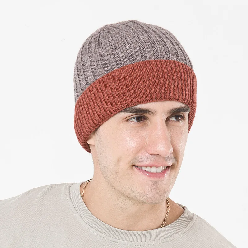 Mingjiebihuo Handsome temperament autumn and winter new fashion wool hat men outdoor patchwork color plus cashmere knit hat
Mingjiebihuo Handsome temperament autumn and winter new fashion wool hat men outdoor patchwork color plus cashmere knit hat