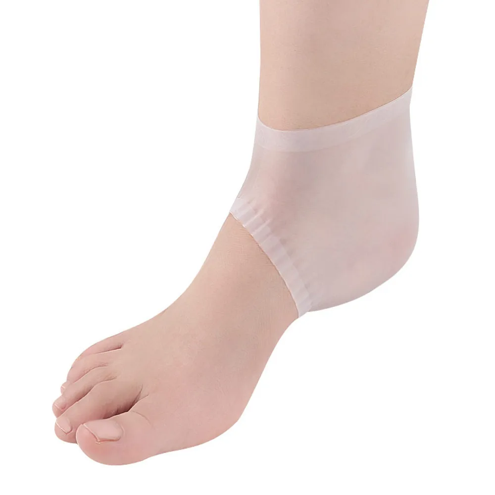 ISHOWTIENDA 2018 New 2 pcs Silicone Moisturizing Gel Heel Sock Cracked Foot Skin Care Protector | Красота и здоровье