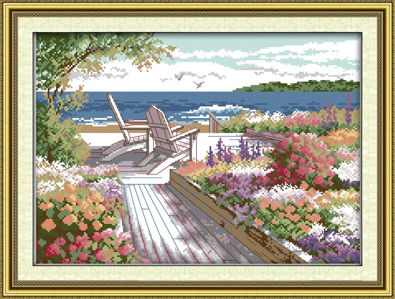 Seaside landscapes cross stitch kit 14ct 11ct count printed canvas stitching embroidery DIY handmade needlework
Seaside landscapes cross stitch kit 14ct 11ct count printed canvas stitching embroidery DIY handmade needlework