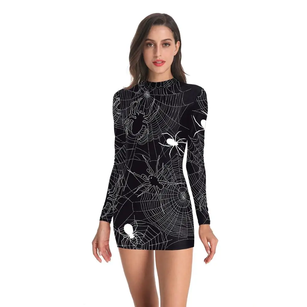Cosplay Dress Women long sleeve Dress Halloween spider Printing Performance Garment spider web Dresses costume
Cosplay Dress Women long sleeve Dress Halloween spider Printing Performance Garment spider web Dresses costume