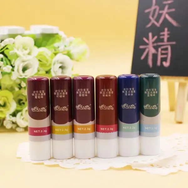 Natural Selling 2pcs/lot Lovely Doll Face Pattern Fruity Smell Lipstick Waterproof Lip Cream New
Natural Selling 2pcs/lot Lovely Doll Face Pattern Fruity Smell Lipstick Waterproof Lip Cream New