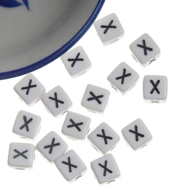High Quality 100Pcs Acrylic Alphabet "X" Spacer Letter Beads 10mm For Jewelry Making DIY Necklace Bracelet
High Quality 100Pcs Acrylic Alphabet "X" Spacer Letter Beads 10mm For Jewelry Making DIY Necklace Bracelet