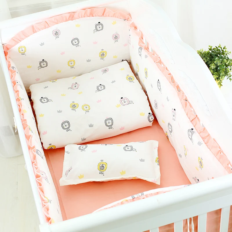 100% Cotton Baby Bedding Set 6pcs Super Lovely Crib Bedding Set 4pcs Bumpers+1pcs Pillowcase+1pcs Bed Sheet Infant Bed Lines
100% Cotton Baby Bedding Set 6pcs Super Lovely Crib Bedding Set 4pcs Bumpers+1pcs Pillowcase+1pcs Bed Sheet Infant Bed Lines