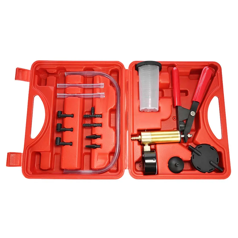 Hand Held DIY Brake Fluid Bleeder Tools Vacuum Pistol Pump Tester Kit Aluminum Pump Vacuum Gauge High Quality Free Ship
Hand Held DIY Brake Fluid Bleeder Tools Vacuum Pistol Pump Tester Kit Aluminum Pump Vacuum Gauge High Quality Free Ship