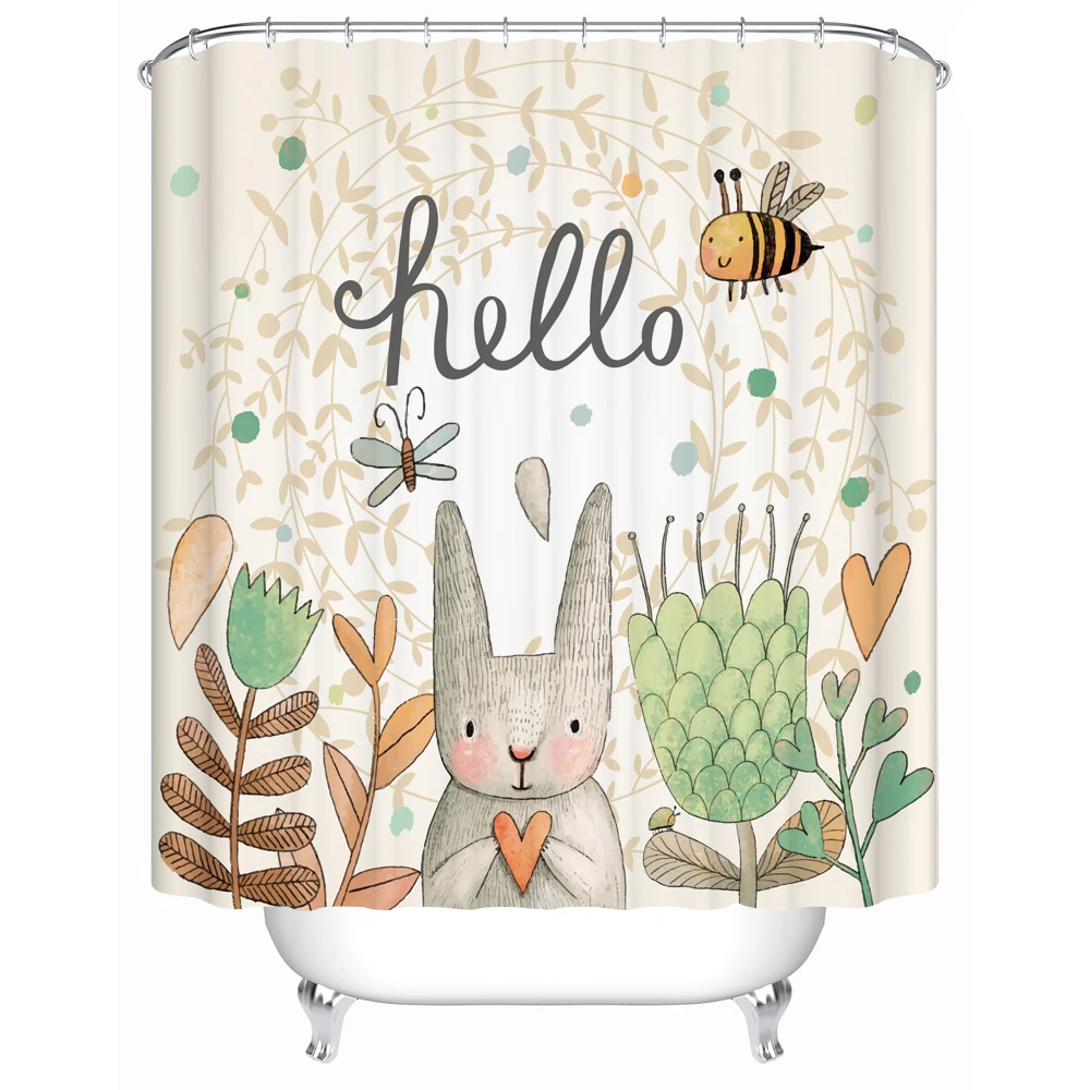 Custom Made Shower Curtain Bathroom Curtain Partition + Hooks 1.2/1.5/1.8/2x1.8m 1.5x2m 1.8x2m 2x2m 2.4x2m Rabbit Bee ins
Custom Made Shower Curtain Bathroom Curtain Partition + Hooks 1.2/1.5/1.8/2x1.8m 1.5x2m 1.8x2m 2x2m 2.4x2m Rabbit Bee ins