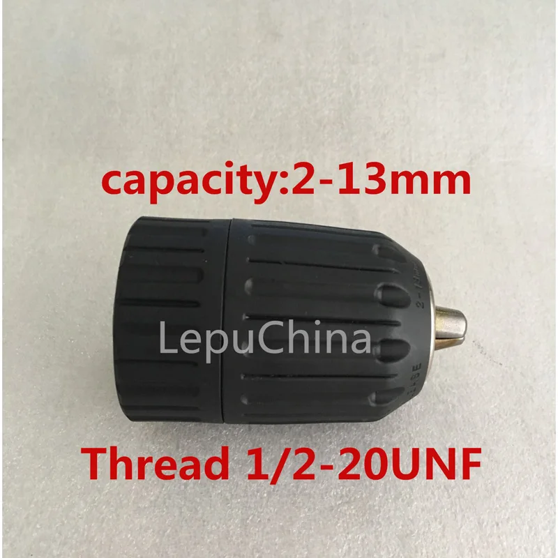 Keyless drill chuck 2-13mm thread 1/2-20UNF power tools drill chuck high quality tool accessories
Keyless drill chuck 2-13mm thread 1/2-20UNF power tools drill chuck high quality tool accessories