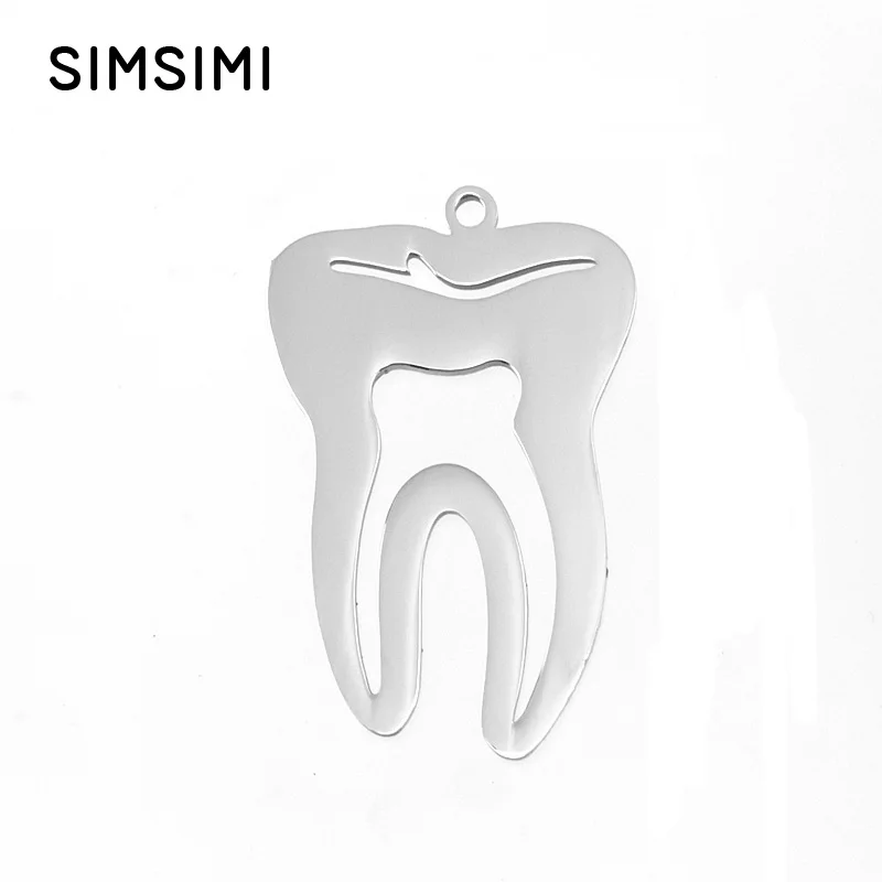 Simsimi tooth tag blank personality pendant both sides mirror polished stainless steel high quality wholesale 50pcs
Simsimi tooth tag blank personality pendant both sides mirror polished stainless steel high quality wholesale 50pcs