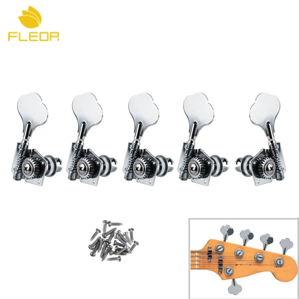Электрические Колки FLEOR 4R1L для бас-гитары, 5 шт., колышки для настройки машинных головок, хромированные колышки для 5-струнных басов
Электрические Колки FLEOR 4R1L для бас-гитары, 5 шт., колышки для настройки машинных головок, хромированные колышки для 5-струнных басов