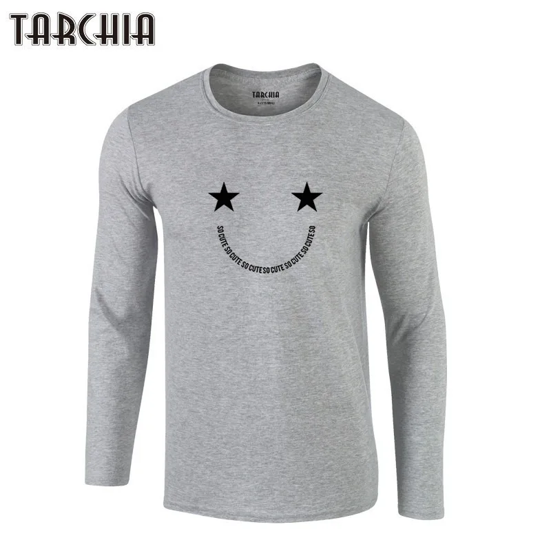 TARCHIA Бесплатная доставка, европейские Размеры с длинным рукавом мужская новая футболка Homme футболка с изображением смайлика 100% хлопок разме...
TARCHIA Бесплатная доставка, европейские Размеры с длинным рукавом мужская новая футболка Homme футболка с изображением смайлика 100% хлопок разме...
