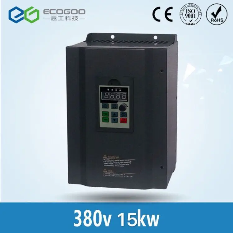 

380v 15kw VFD Variable Frequency Driver VFD Inverter 3HP Input 3HP Output CNC spindle motor Driver spindle motor speed control