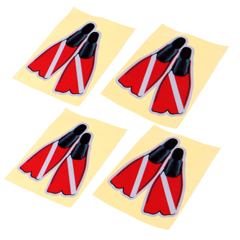 4Pcs PET Waterproof Reflective Scuba Diving Snorkel Fins Sticker Decal Underwater Water Sports Accessories Red
4Pcs PET Waterproof Reflective Scuba Diving Snorkel Fins Sticker Decal Underwater Water Sports Accessories Red