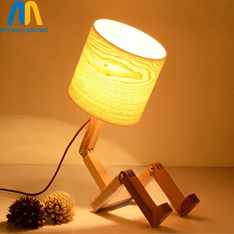 modern wood robot table lamps for living room bedside bedroom switch led desk vintage lights e27 110v 220v for decor
modern wood robot table lamps for living room bedside bedroom switch led desk vintage lights e27 110v 220v for decor