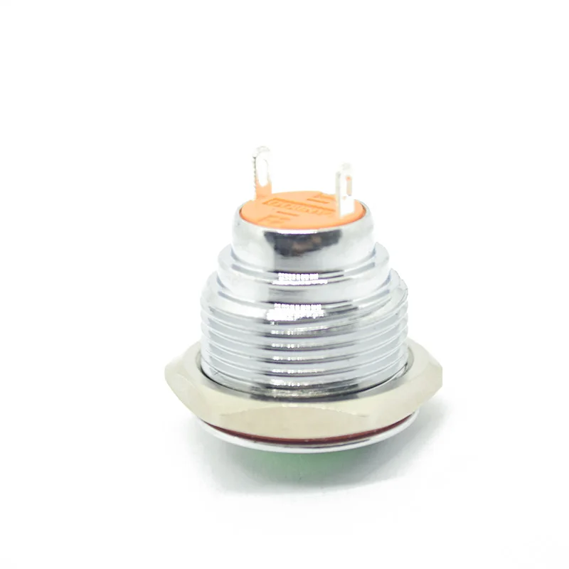 16mm Green Press Button Led Power Mark Lamp Latching Control Switch Self-lock Push 16E-Q10F/N | Обустройство дома