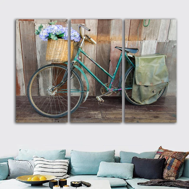 selling art canvas painting bicycle car street 3 piece HD print wall picture for room decoration retro style poster no framed
selling art canvas painting bicycle car street 3 piece HD print wall picture for room decoration retro style poster no framed