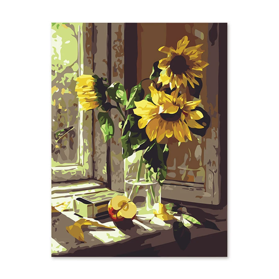 Digital painting self portrait painted color handmade gift decoration window sun sunflower
Digital painting self portrait painted color handmade gift decoration window sun sunflower