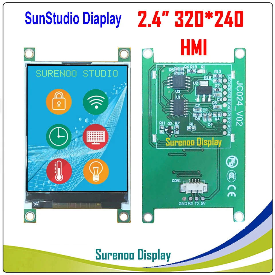 2 4 "320*240 HMI Интеллектуальный USART UART Smart серийный TFT ЖК модуль панель дисплея для