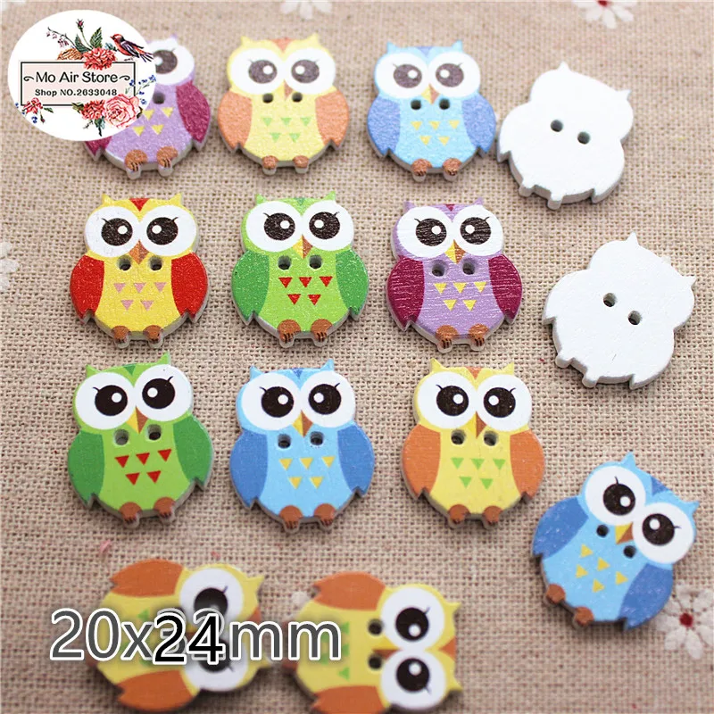 20pcs painting owl Wooden Decorative Button 2 Holes Fit Sewing DIY Scrapbooking Craft mix color
20pcs painting owl Wooden Decorative Button 2 Holes Fit Sewing DIY Scrapbooking Craft mix color