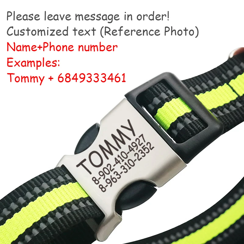 FLOWGOGO Reflective Personalized Engraved Dog Cat Collar Custom Nylon Puppy Cat Pet Collars ID Tag For Small Dogs
FLOWGOGO Reflective Personalized Engraved Dog Cat Collar Custom Nylon Puppy Cat Pet Collars ID Tag For Small Dogs