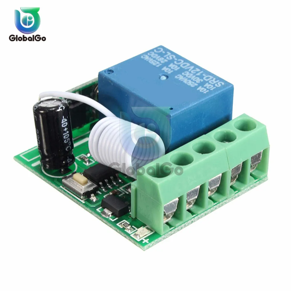12V 1 Channel Relay Module 315MHz 433MHz Wireless DC 12V 1 Way Relay Expansion Board Remote Control Switch
12V 1 Channel Relay Module 315MHz 433MHz Wireless DC 12V 1 Way Relay Expansion Board Remote Control Switch