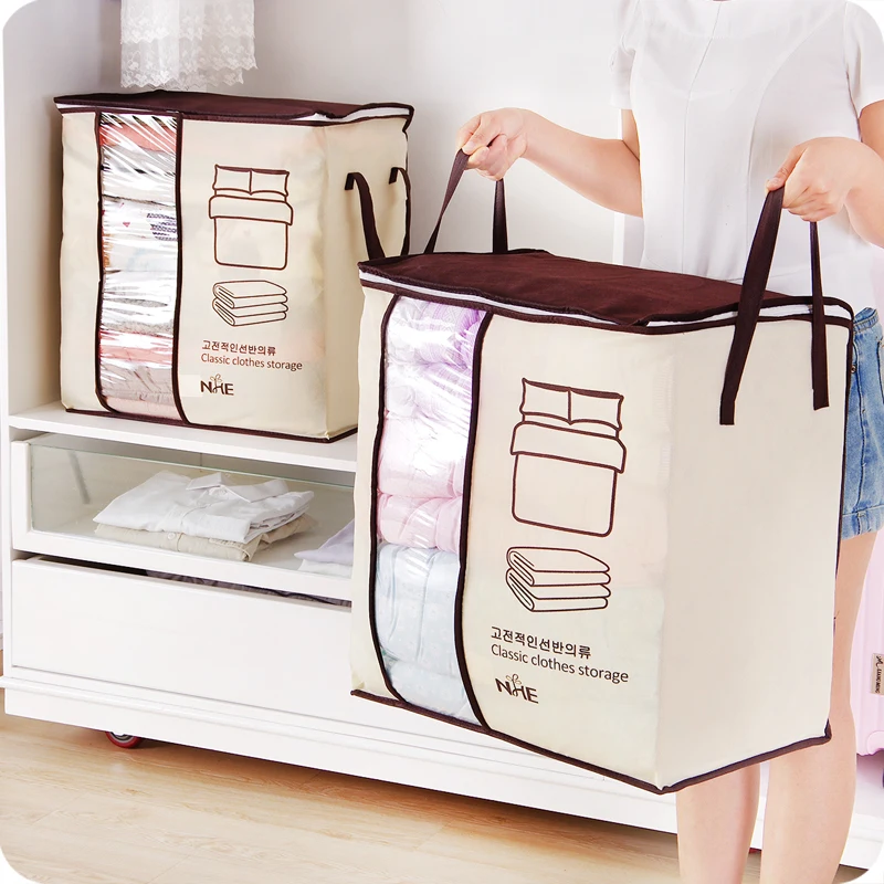 Non-woven Portable Clothes Storage Bag Organizer Folding Closet Organizer For Pillow Quilt Blanket Bedding JJJSN11021
Non-woven Portable Clothes Storage Bag Organizer Folding Closet Organizer For Pillow Quilt Blanket Bedding JJJSN11021