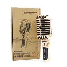 Professional Retro Microphone Speaker Jazz/blues Microphone With Metal Mesh Classic Dynamic Wedding Booth Mic