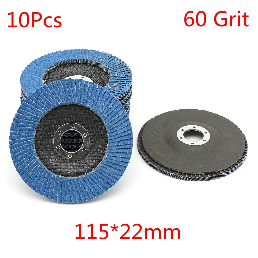 10PCS Professional Flap Discs 115mm 4.5 Inch Sanding Discs 60 Grit Grinding Wheels Blades For Angle Grinder
10PCS Professional Flap Discs 115mm 4.5 Inch Sanding Discs 60 Grit Grinding Wheels Blades For Angle Grinder