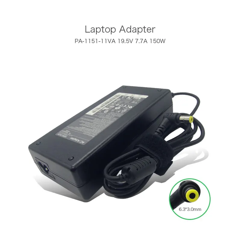 Original 19.5V 7.7A 6.3*3.0mm 150W Switching AC Adapter for Lenovo A700 A720 PA-1151-11VA 36001875 SA10A33627 54Y8910 Laptop
Original 19.5V 7.7A 6.3*3.0mm 150W Switching AC Adapter for Lenovo A700 A720 PA-1151-11VA 36001875 SA10A33627 54Y8910 Laptop
