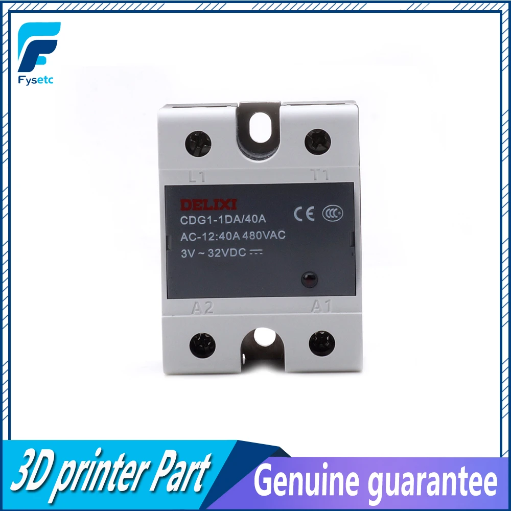 1PC Relay For Delixi Relais Delixi Solid State Relay Single Phase DC Control AC CDG1-1DA 40A D4840 SSR-DA40
1PC Relay For Delixi Relais Delixi Solid State Relay Single Phase DC Control AC CDG1-1DA 40A D4840 SSR-DA40