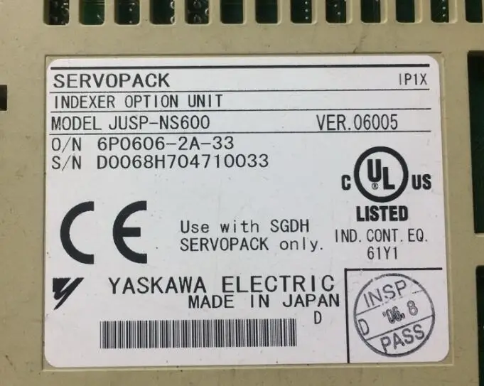 Servo drive JUSP-NS600 , Used one , 90% appearance new , 3 months warranty , in stock
Servo drive JUSP-NS600 , Used one , 90% appearance new , 3 months warranty , in stock