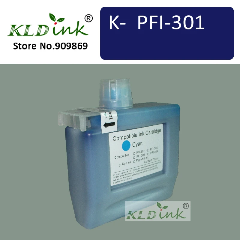 KLDINK - PFI-301C Cyan Ink Cartridge ( PFI-301 1487B001 Ink) for imagePROGRAF ipf8100 printer
KLDINK - PFI-301C Cyan Ink Cartridge ( PFI-301 1487B001 Ink) for imagePROGRAF ipf8100 printer