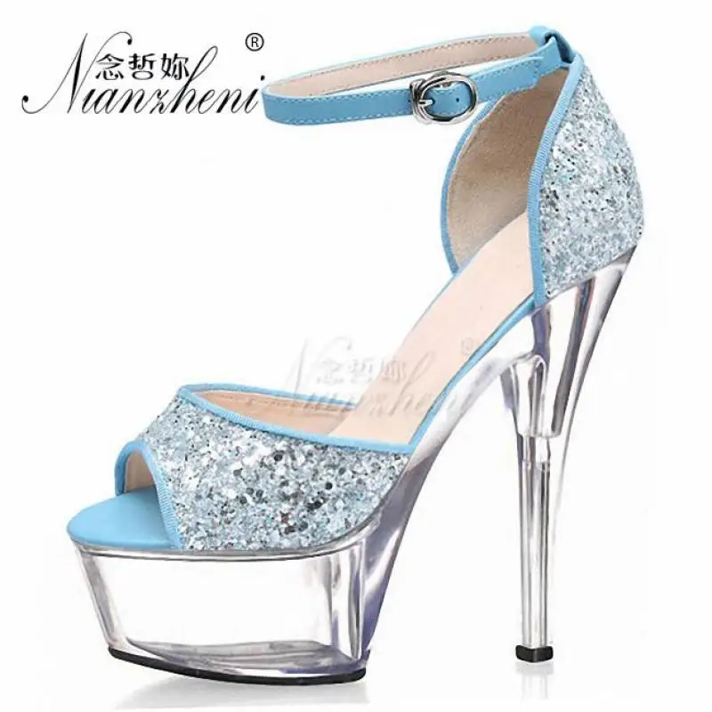 15cm Womens Fashion Platform Ankle Strap Sandals Glitter Party Model Crystal Rhinestone Shoes 6 Inch Sexy Evening High Heels
15cm Womens Fashion Platform Ankle Strap Sandals Glitter Party Model Crystal Rhinestone Shoes 6 Inch Sexy Evening High Heels