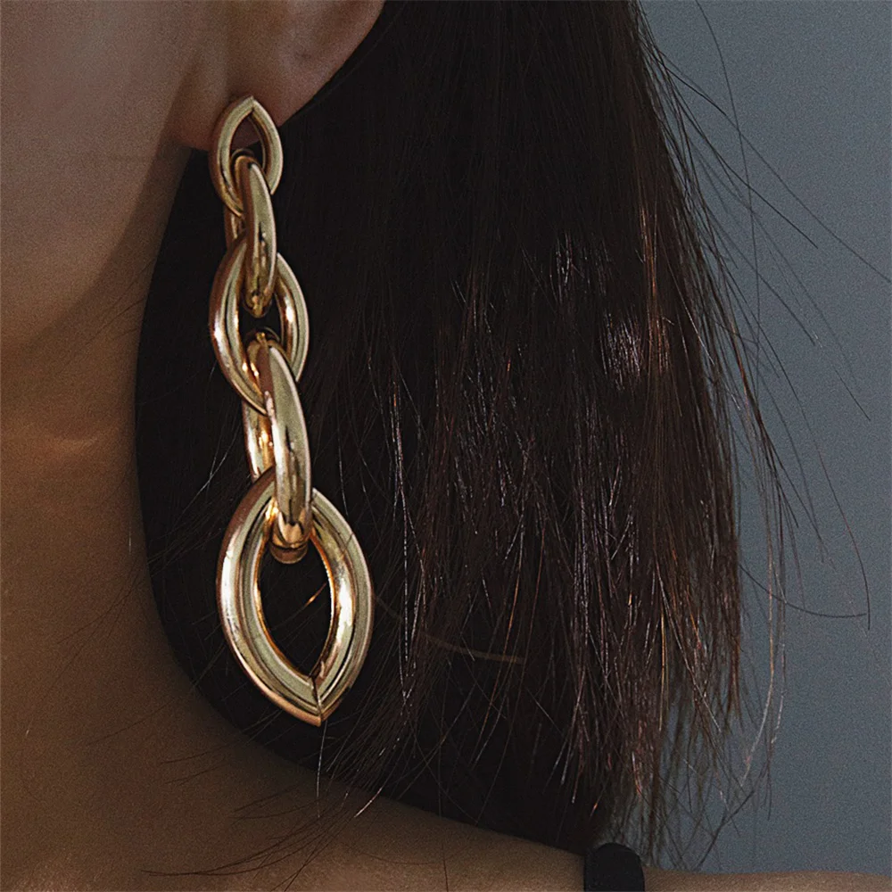 Geometric Thick Chain Tassel Dangle Earrings for Women 2019 Fashion Punk Vintage Chunky Metal Hip-hop Jewelry Gift
Geometric Thick Chain Tassel Dangle Earrings for Women 2019 Fashion Punk Vintage Chunky Metal Hip-hop Jewelry Gift