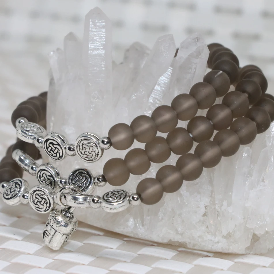 New fashion factory price top quality gray frosted matte crystal 6mm round beads unique multilayer bracelets jewelry B2259
New fashion factory price top quality gray frosted matte crystal 6mm round beads unique multilayer bracelets jewelry B2259
