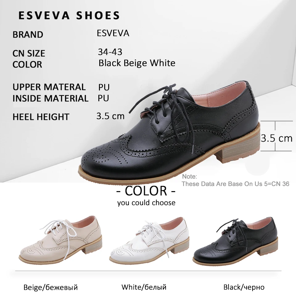 ESVEVA 2019 Women Pumps Shoes Sandals Slip on Square Med Heels Spring PU Shoes Elegant Shoes Women Round Toe Shallow Size 34-43
ESVEVA 2019 Women Pumps Shoes Sandals Slip on Square Med Heels Spring PU Shoes Elegant Shoes Women Round Toe Shallow Size 34-43