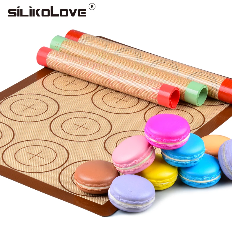 Силиконовый коврик SILIKOLOVE для выпечки антипригарный силиконовый лист макарон