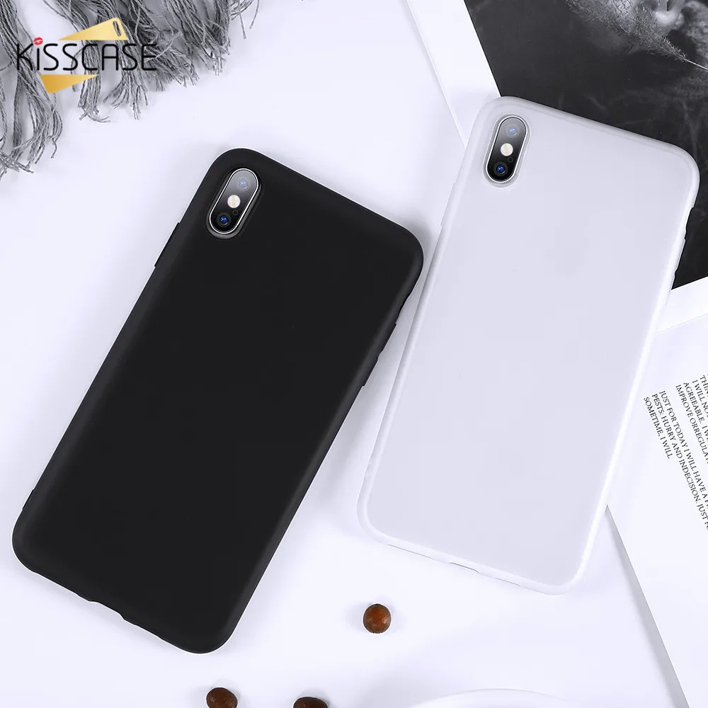KISSCASE Ультра мягкий ТПУ чехол для iPhone XR XS Max 7 Plus 8 Гладкий силиконовый S 5S 5 6S 6
