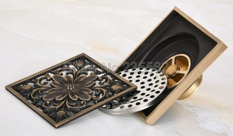 Bathroom Accessories Antique Brass Square Shaped Floor Waste Shower Drain lhr045
Bathroom Accessories Antique Brass Square Shaped Floor Waste Shower Drain lhr045