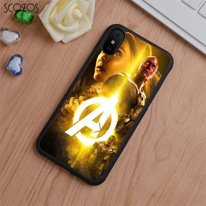 SCOZOS Мстители Бесконечная война (5) чехол для Телефона iphone X 4 4S 5 5S Se 5C 6 6s 7 8 и плюс plus #