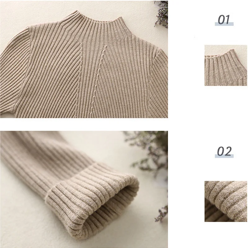 OHRYIYIE 2020 Winter Women's Turtleneck Sweaters And Pullovers Female High Elastic Knitted Half Turtleneck Sweater Pull Femme
OHRYIYIE 2020 Winter Women's Turtleneck Sweaters And Pullovers Female High Elastic Knitted Half Turtleneck Sweater Pull Femme