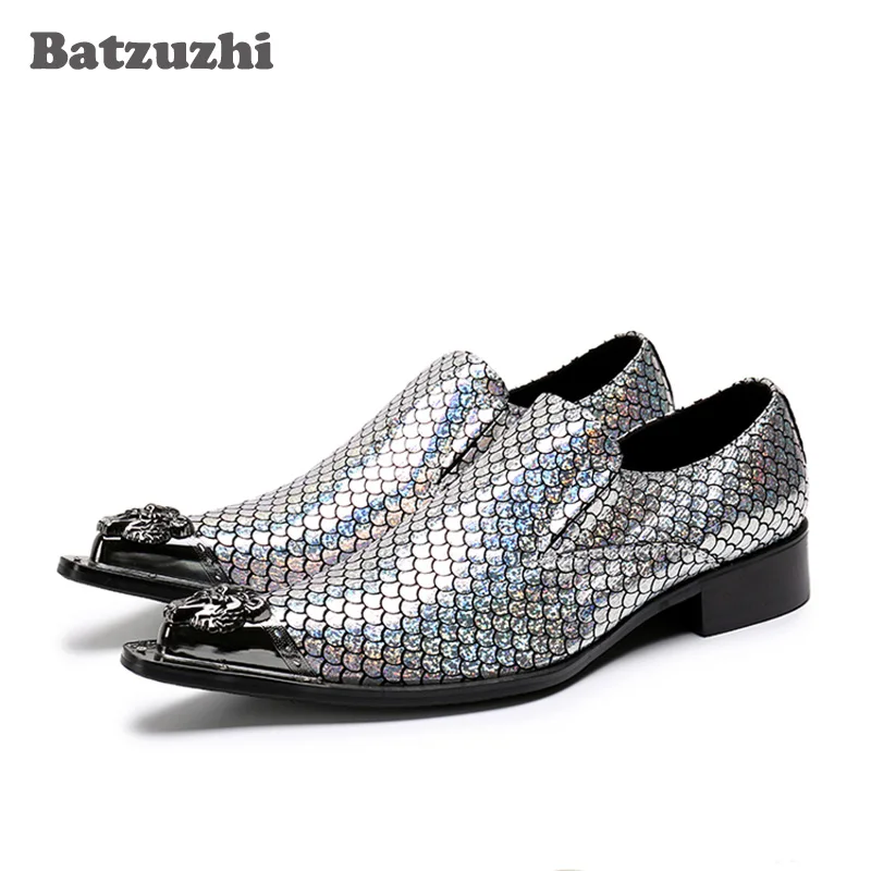 Batzuzhi Italy Style Men Shoes Party Shinny Glitter Wedding Shoes Men Leather Men Dress Shoes Pointed Metal Toe Zapatos Hombre
Batzuzhi Italy Style Men Shoes Party Shinny Glitter Wedding Shoes Men Leather Men Dress Shoes Pointed Metal Toe Zapatos Hombre